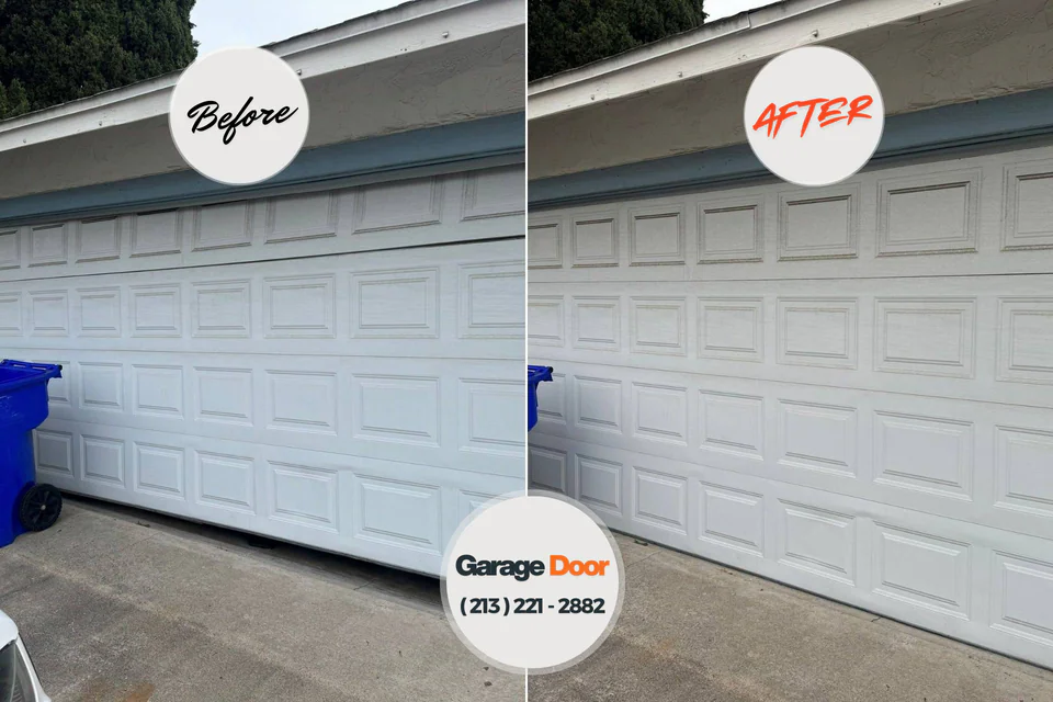 Before and after: garage door repair 51249